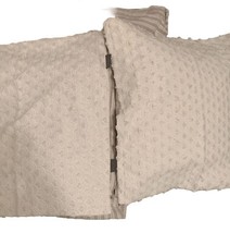 white euro shams Set Of 2 With Fringes Design NEW 25x25