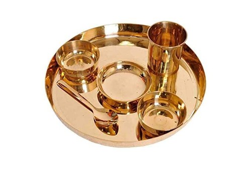 Bronze Luxury Dinner Set (Set of 4 Dinner Set- 6 Pieces- Each Piece Contains 1 D - Picture 2 of 4