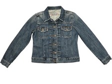 GAP Denim Jean Jacket Size LARGE 1969 Limited Edition Medium Wash Button Up Y2K