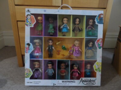 Disney Store Animators Sammlung 14 Mini Puppen Nagelneu Selten