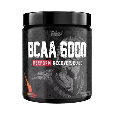 Nutrex Research BCAA 6000 Amino Acid Formula FRUIT PUNCH 30 Servings