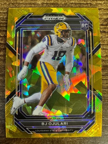 2023 Panini Prizm Draft Picks - Gold Ice Prizm #165 BJ Ojulari (RC) LSU Tigers