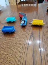 THOMAS The Train FRIENDS PLASTIC RED COAL Car, 3 Cargo Cars EUC  RARE HTF