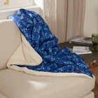 Cath Kidston Pet Blanket Super Soft Fleeced Floral Puppy Blanket, Blue 100x120cm