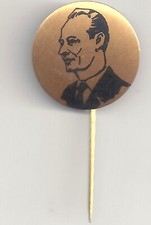 1968 Alexander Dubcek Ousted Czech Liberal President Stickpin PRAGUE SPRING
