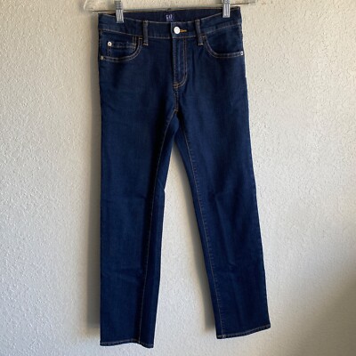 Gap For Good Denim Jeans Girls Size 14 Stretch Straight Blue Denim Pants