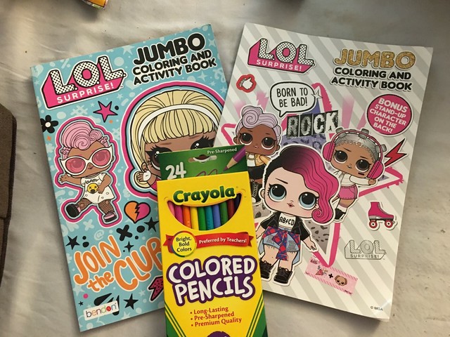 LOL Coloring and Activity Books and Crayola Colored Pencils | eBay