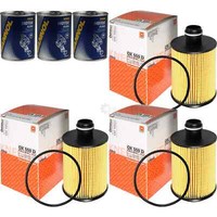 3X Original Mahle / Knecht ÖLfilter OX 559D + 3X SCT Motor Flush MotorspüLung