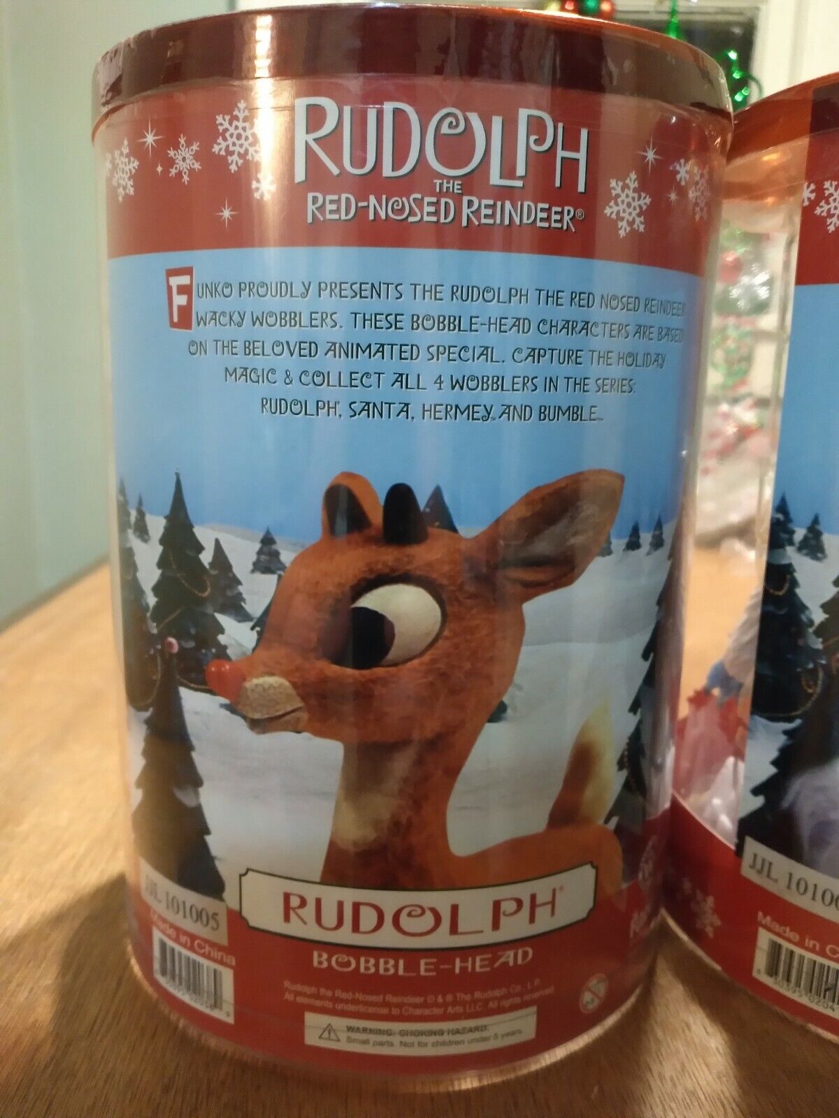 Vintage Christmas Funko Rudolph ❄ Bumble Santa 🎅 Wobbler Bobble Heads⛄Rare  🌨