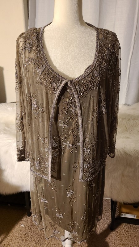  dress size 10 Beaded Scala Dress With Jacket.