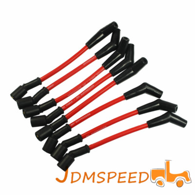Jdmspeed LSx LS1 LS2 LS3 LS6 LS7 High Heat Spark Plug Ignition Wires Set 10.5 mm