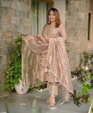 Bollywood Salwar Suit Kurti Indian Women Ethnic Kurta Pant Dupatta Set Dress