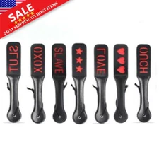 PU Leather Multiple Horse Riding Whip Paddle Spanking Crop Punishment Sport Game