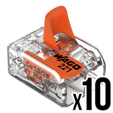 WAGO 221-412 Connectors Junction Box Electrical Reusable Wire Lever X10