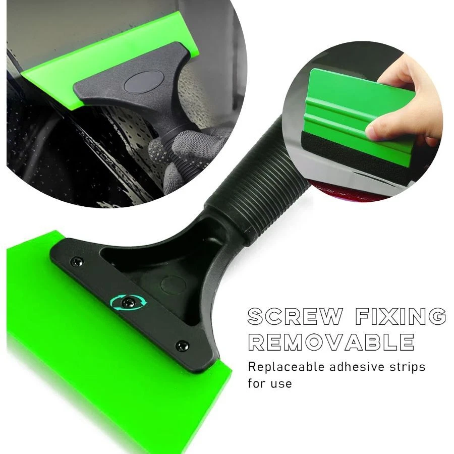 Kit de herramientas de tinte para ventanas de 2 piezas, escobilla de tinte para ventanas, limpiaparabrisas de agua escobilla de ventana T Foto 3 de 4