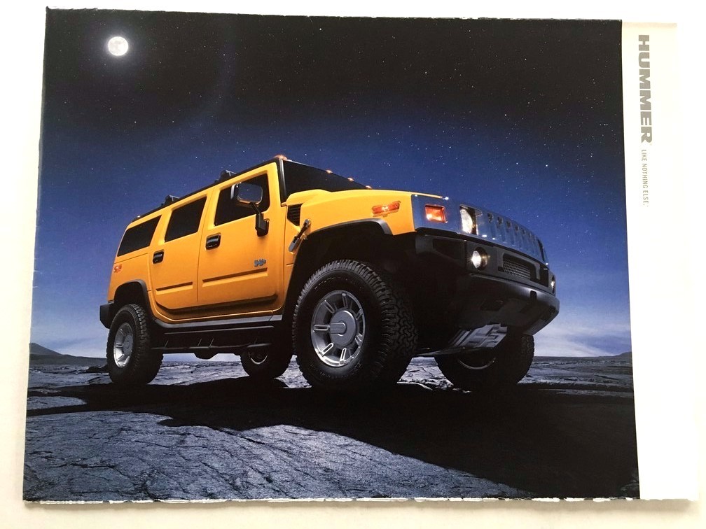 2004 Hummer H1 and H2 2005 SUT Original Car Sales Brochure Catalog