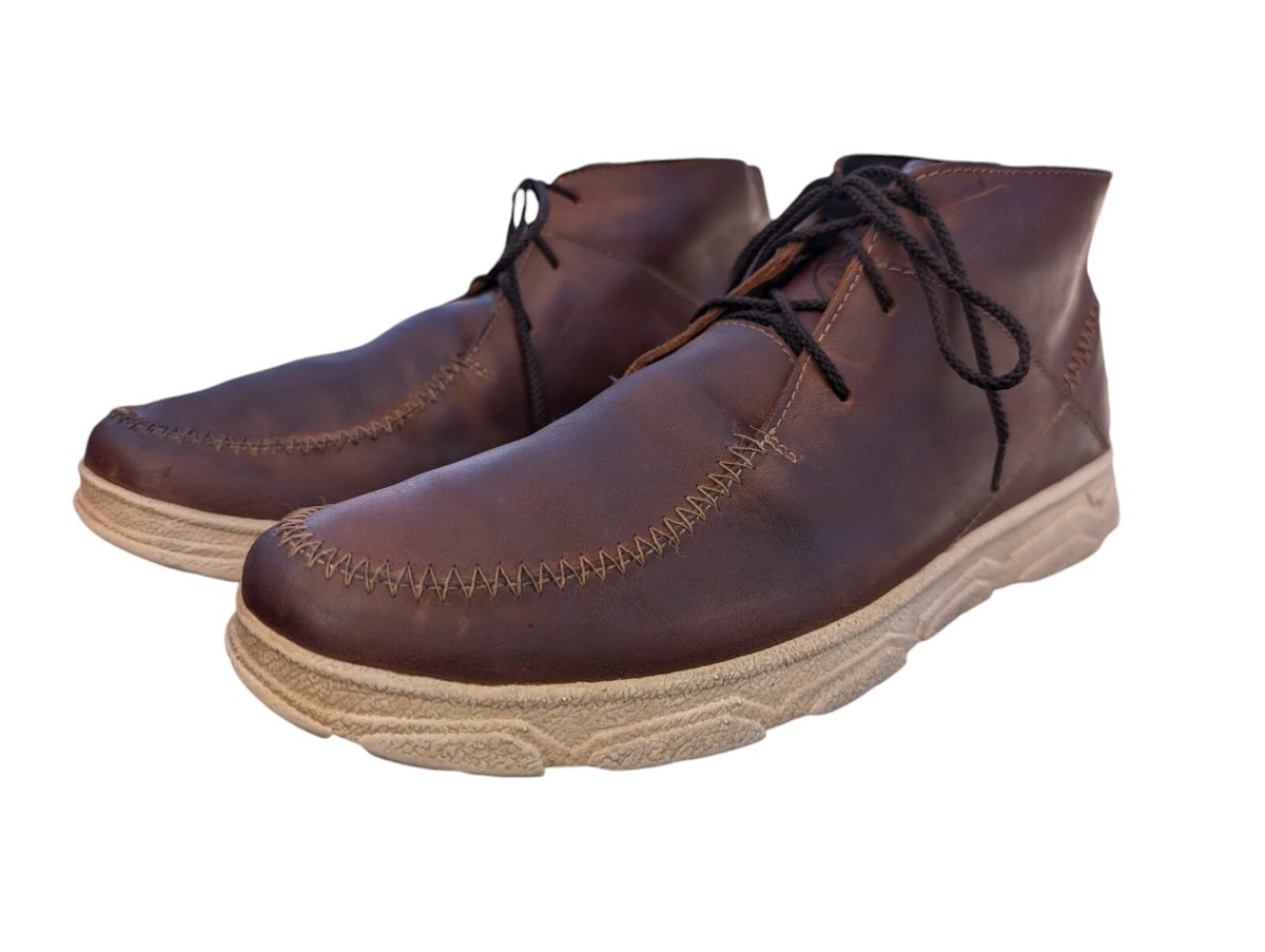 コーヒー Irish Setter 8305 Brown Oiled Leather Ankle Chukka Boots Men's