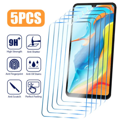 For Huawei P30 P20 P40 Lite E 5G Mate 20 Screen Protector 5PCS Tempered Glass