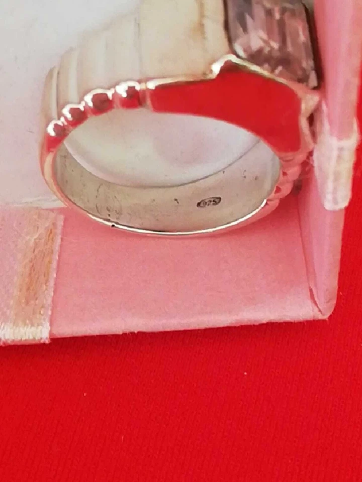 ANELLO - DONNA - ARGENTO 925 CON ZIRCONE CENTRALE - Immagine 4 di 4