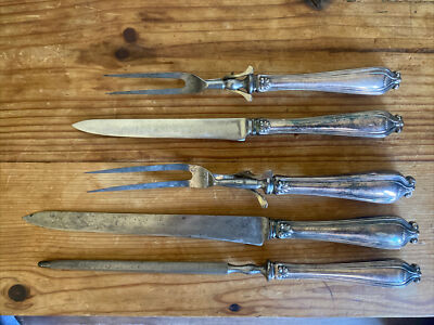 Antique 19thC Art Nouveau Tiffany & Co. Silverplated 5 Piece Knife