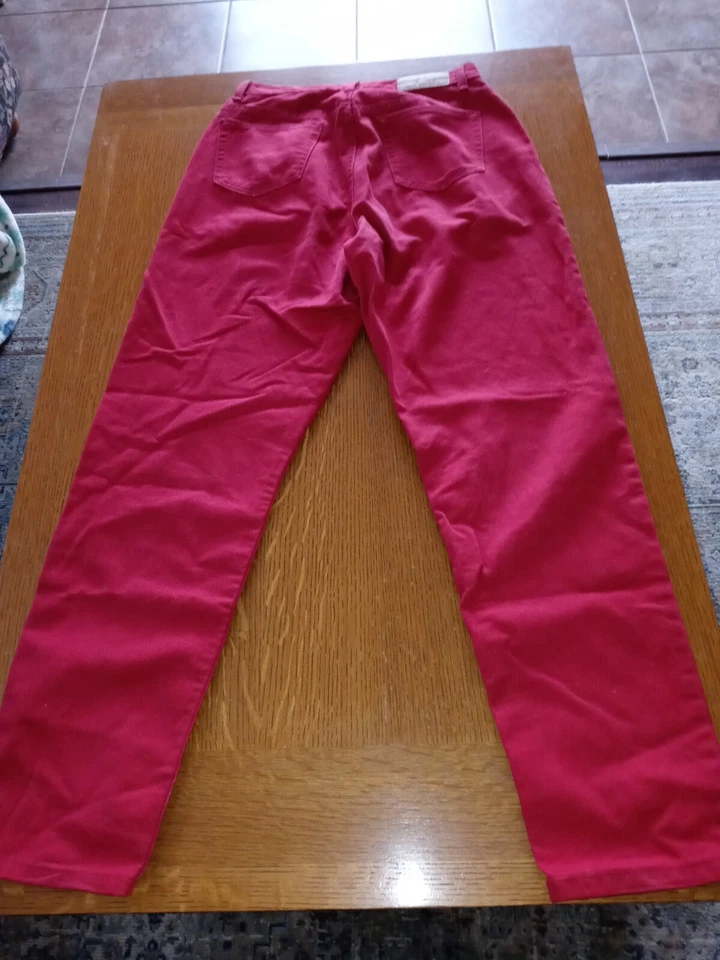 Pantalones de mezclilla rojos vintage para mujer Mamá Lizwear talla 10 Foto 2 de 4