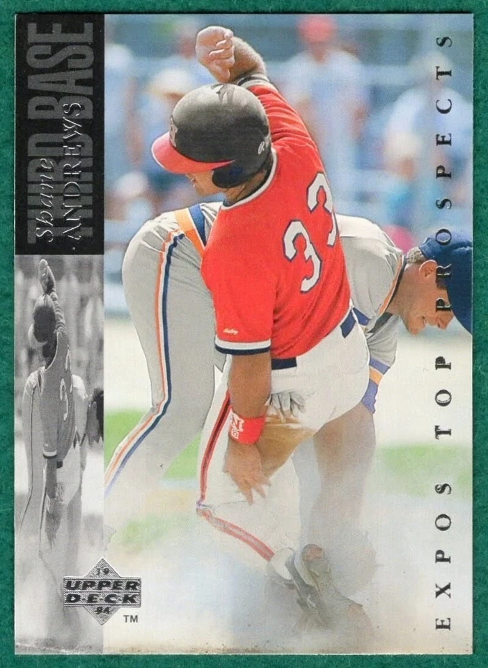 Shane Andrews - 1994 Upper Deck  Minors #175 - Harrisburg Senators Baseball Card - Image 2 of 3