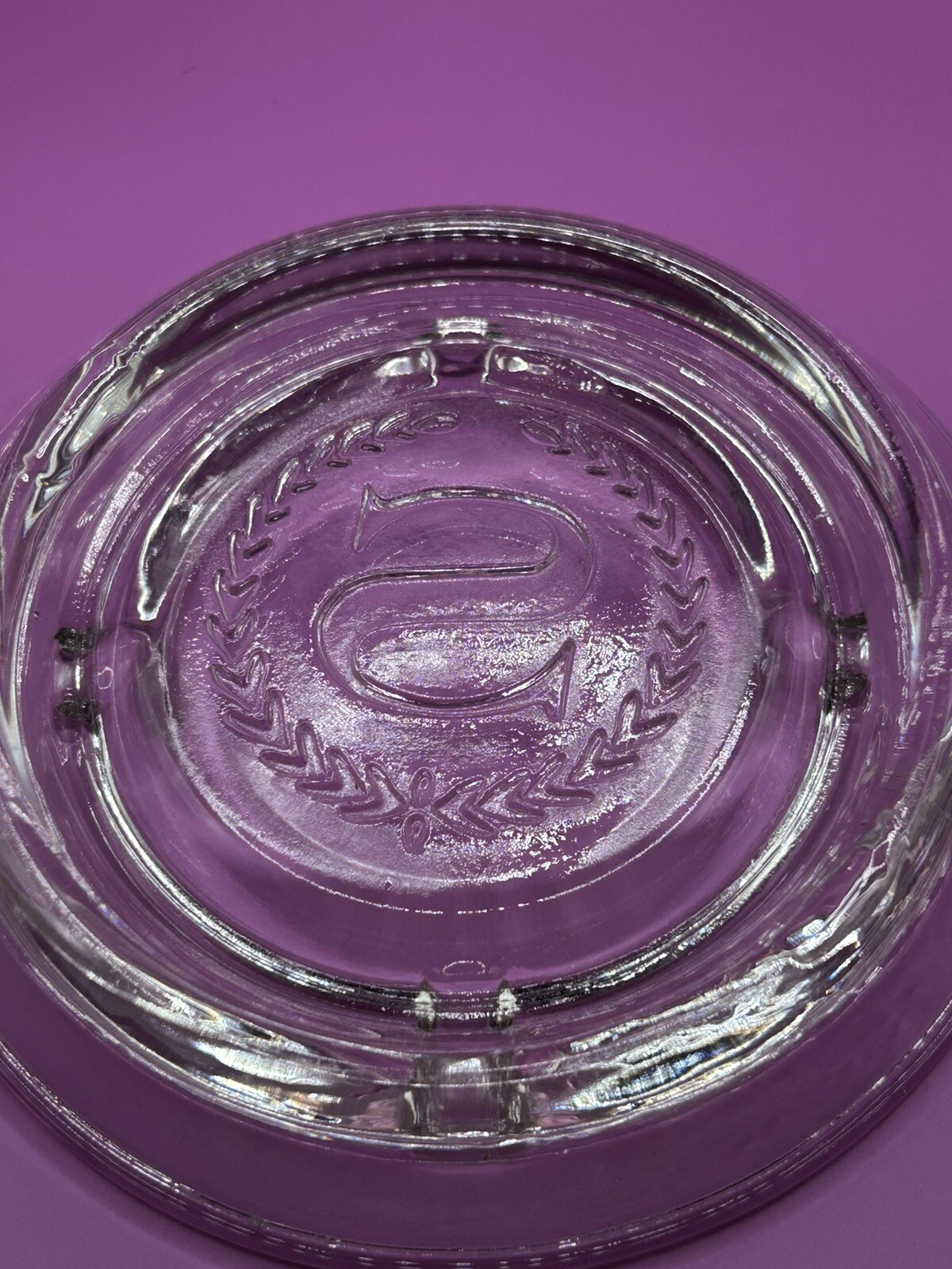 Mid Century Modern All Clear Sheraton Logo Ashtray Advertising “S” In The Base