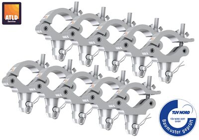 10er Set GLOBAL TRUSS Half Coupler / Trussaufnehmer mit Halbkonus 48-51mm bis 50