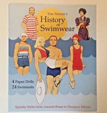HISTORY OF SWIMWEAR Paper Dolls - a fun look at bathing costumes through history