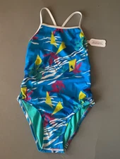 Speedo Women's Endurance Blue Multicolor Swimsuit New (Other) Size 30