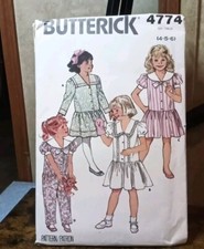 Set Of 5 Butterick Patterns, Uncut,4774, 4413, 4666, 6853, 3967 Vintage Late...