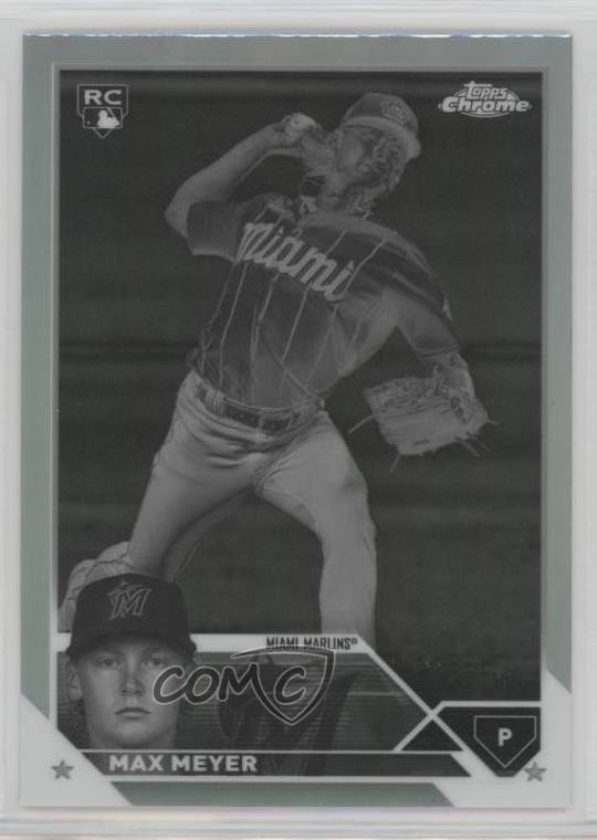 2023 Topps Chrome Negative Refractor Max Meyer #104 0zg4