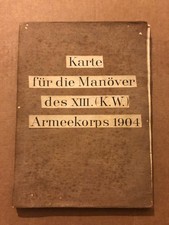 Kartka na manewry XIII. (królewski Korpus Armii Wirtemberski) 1904