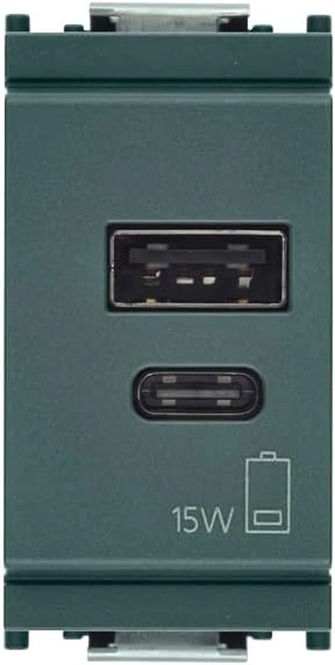 16292.AC.15 IDEA Alimentatore USB 15 W 3 a 5 V per Dispositivi Elettronici, Usci - Immagine 4 di 4