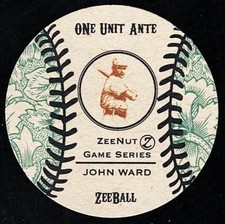 JOHN MONTGOMERY WARD -ZEENUT Game Series ONE UNIT ANTE ZEEBALL- NEW YORK GIANTS