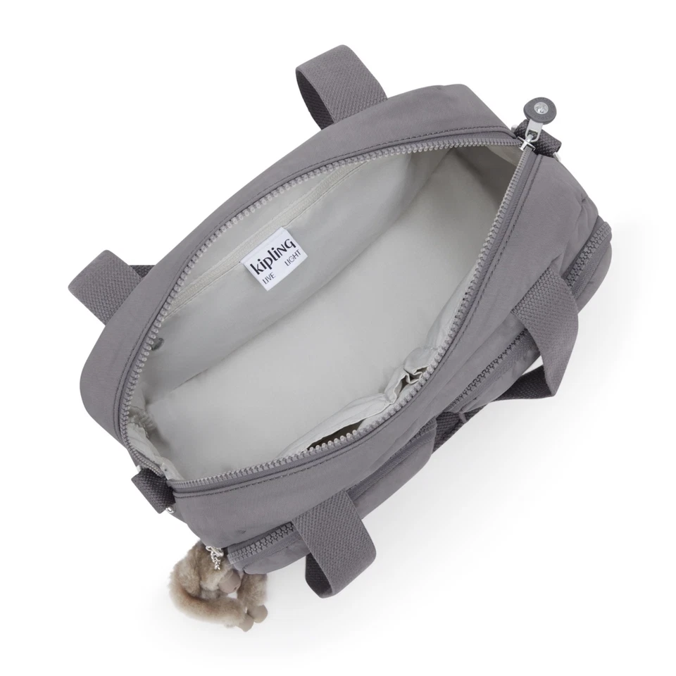 Kipling Schultertasche COOL DEFEA Handtasche Umhängetasche EINLADEND GRAU FW2025 UVP 98£ - Bild 3 von 4