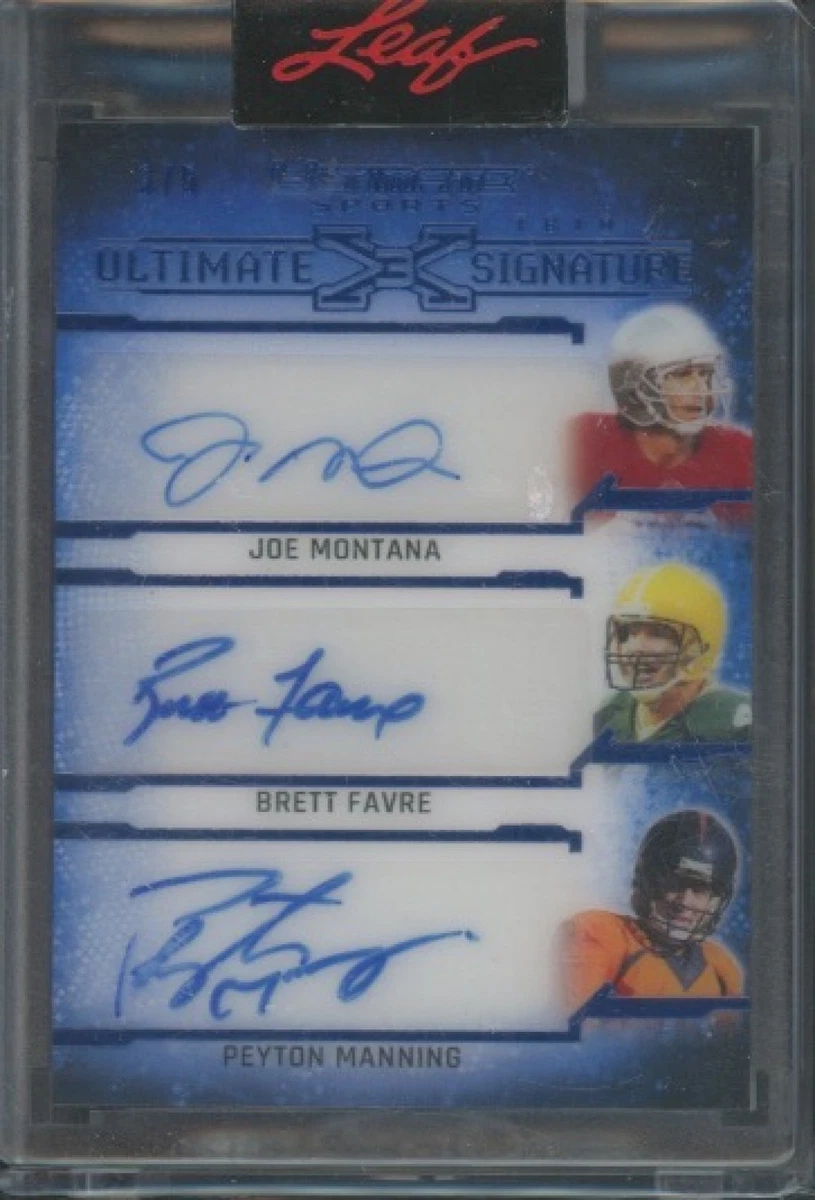 Brett Favre Football Autographed Sports Trading Cards