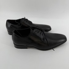 Zapatos de vestir Derby Perry Ellis Portfolio para hombre negros punta cuadrada talla 8,5 1835570