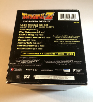 Dragon Ball Z - Saiyan: Box Set (DVD, 2001, 8-Disc Set) for