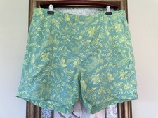 Tommy Bahama Men  s Aqua Print Swim Trunks Shorts-XL