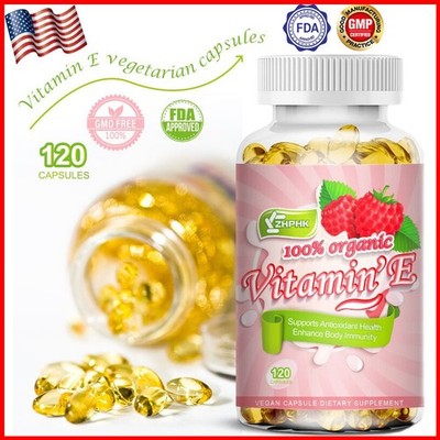120 capsules of vitamin E support hair skin eyes nails immune health antioxidant