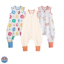 Toddler Sleep Sack with Feet 3t-4t 100 Cotton 0.5 Tog 36-48 Baby Sleep Sack...