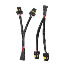 9005 9006 Male to Female Headlight Splitter Harness - Dual Output Wiring