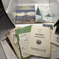 Lot Of Vintage Gun Hunting Outdoor Literature Maps Guides Manuals Instructions