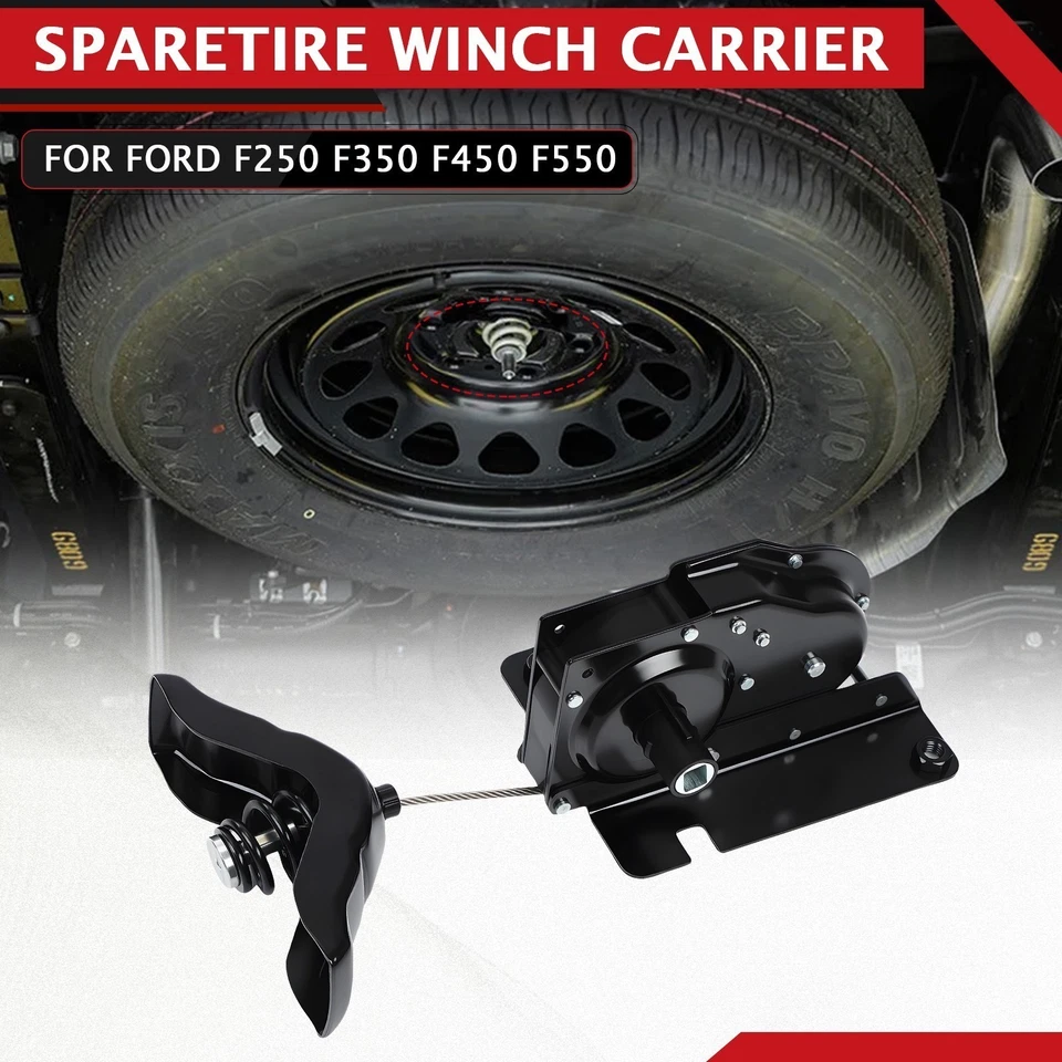 Polipasto de neumático de repuesto 924-526, repuesto portador de cabrestante para Ford F-250 1997-2003 Foto 2 de 4
