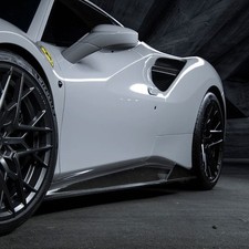 Vorsteiner Aero 488 Diavolo Sideskirts Carbon Fiber Fits Ferrari 488