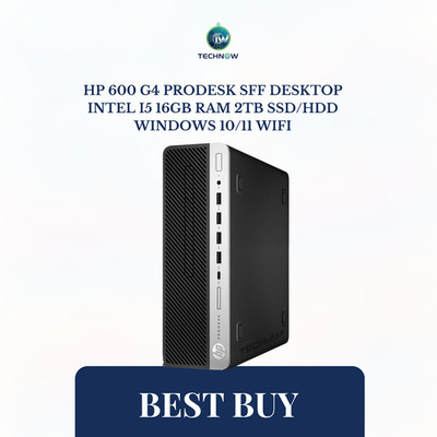 HP 600 G4 ProDesk SFF Desktop Intel i5 16GB RAM 2TB SSD/HDD Windows 10/11 WIFI