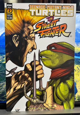 TMNT .VS. STREET FIGHTER #2 NM CVR B SANCHEZ IDW PUBLISHING 2023 1ST PRINT