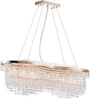 Durchsichtig Gold Glamour Kristall Leuchter Kronleuchter IP20