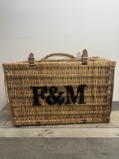 Fortnum & Mason F&M Hamper Picnic Basket Storage Box Medium 51cm x 34cm x 23cm
